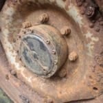 Ziemlich gebrauchte Deutz-Fahr DX4.57 VORDERACHSNABE LHS KOMPLETT 04358295, 04354203, 04386748