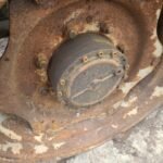 Ziemlich gebrauchte Deutz-Fahr DX4.57 VORDERACHSNABBE RHS KOMPLETT 303953, 04386747, 04354203