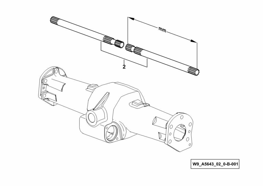 differentieelas voor Deutz Agrokid 210/220/230/30/45/50/55 – Bild 3